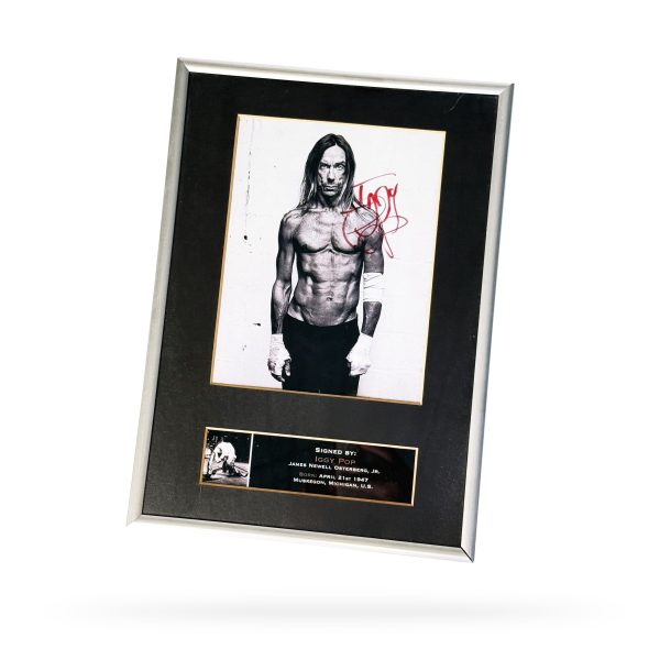 FOTO (IGGY POP) GESIGNEERD