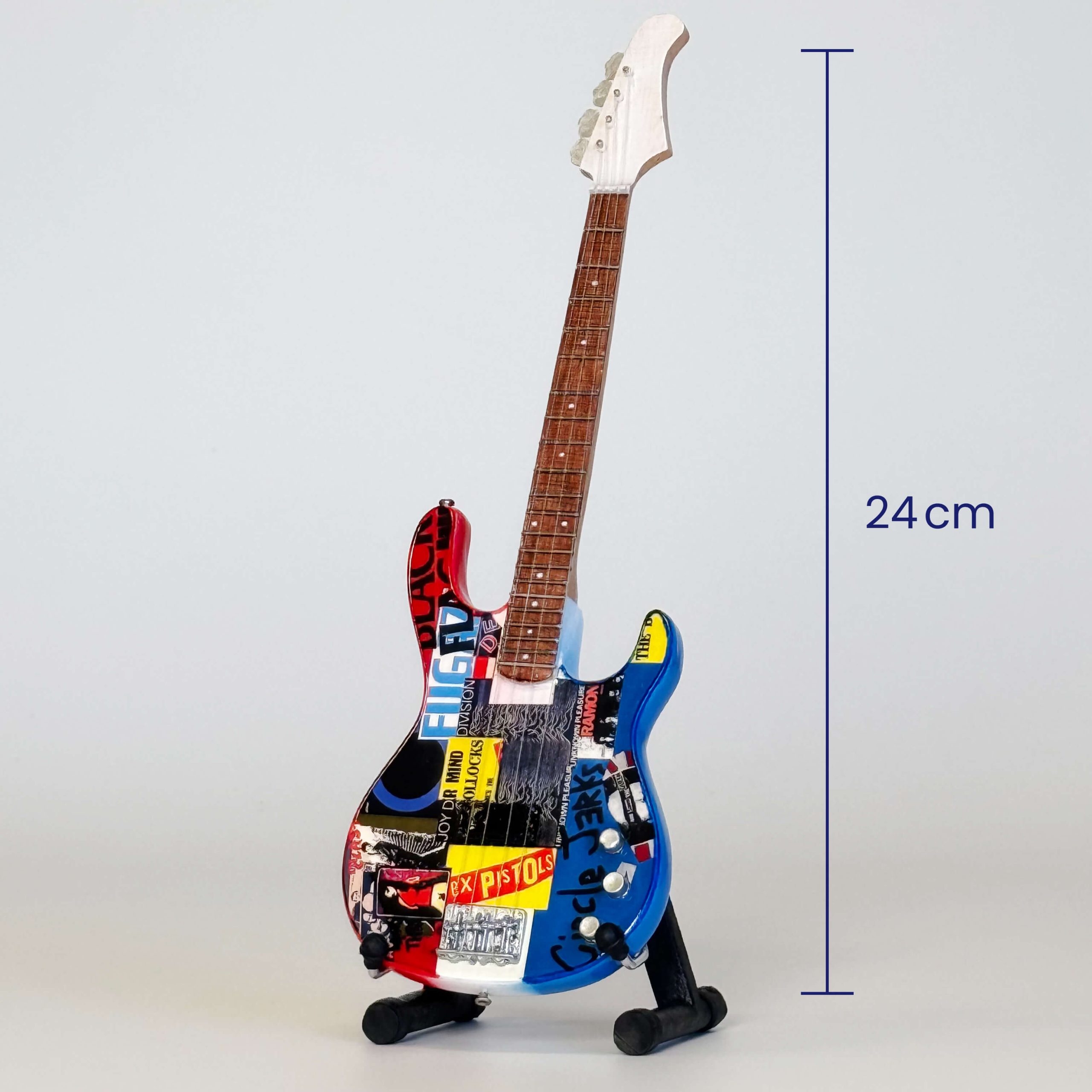 10.1 MINIATUURGITAAR ( SID VICIOUS ) SEX PISTOLS - Afbeelding 1