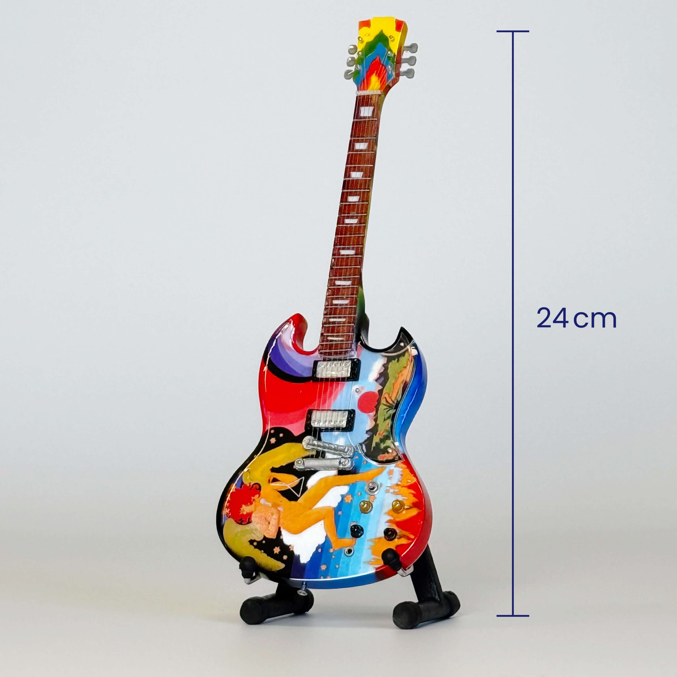 4.1 MINIATUURGITAAR ( ERIC CLAPTON ) CREAM - Afbeelding 1