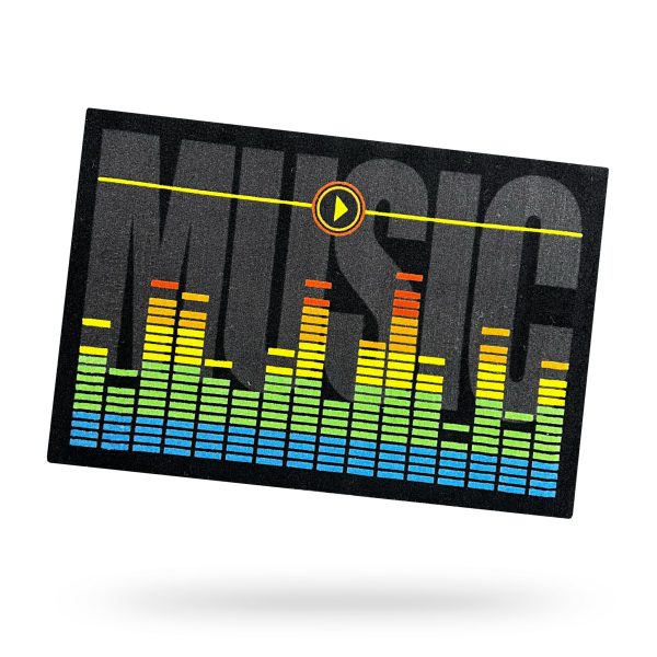 DEURMAT (SOUNDWAVES) 60X40CM