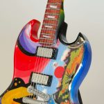 MINIATUURGITAAR ( ERIC CLAPTON ) CREAM - Afbeelding 3