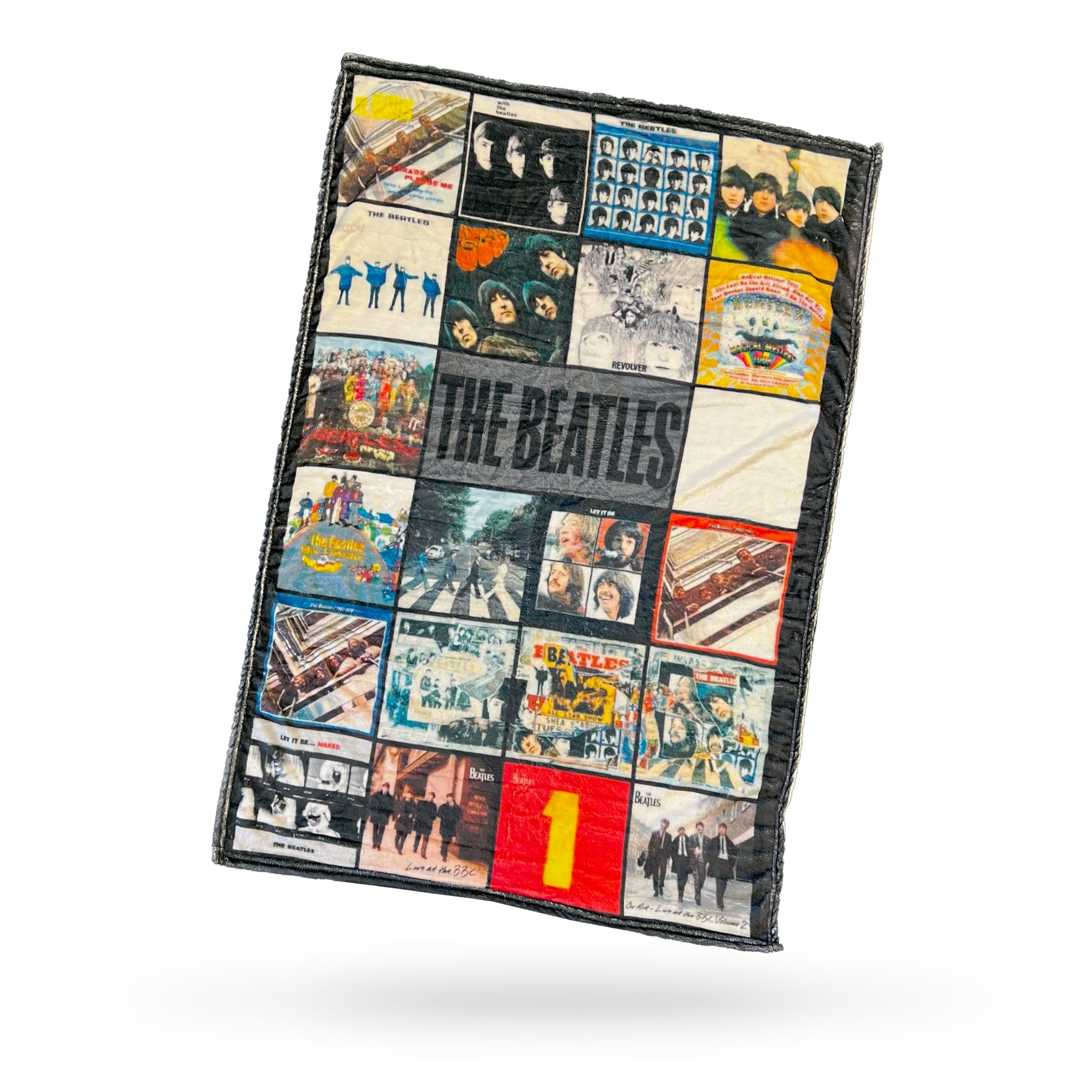 Kleed-Beatles-elpees-115x80cm DEKEN (THE BEATLES) 115 X 80 CM - Afbeelding 1