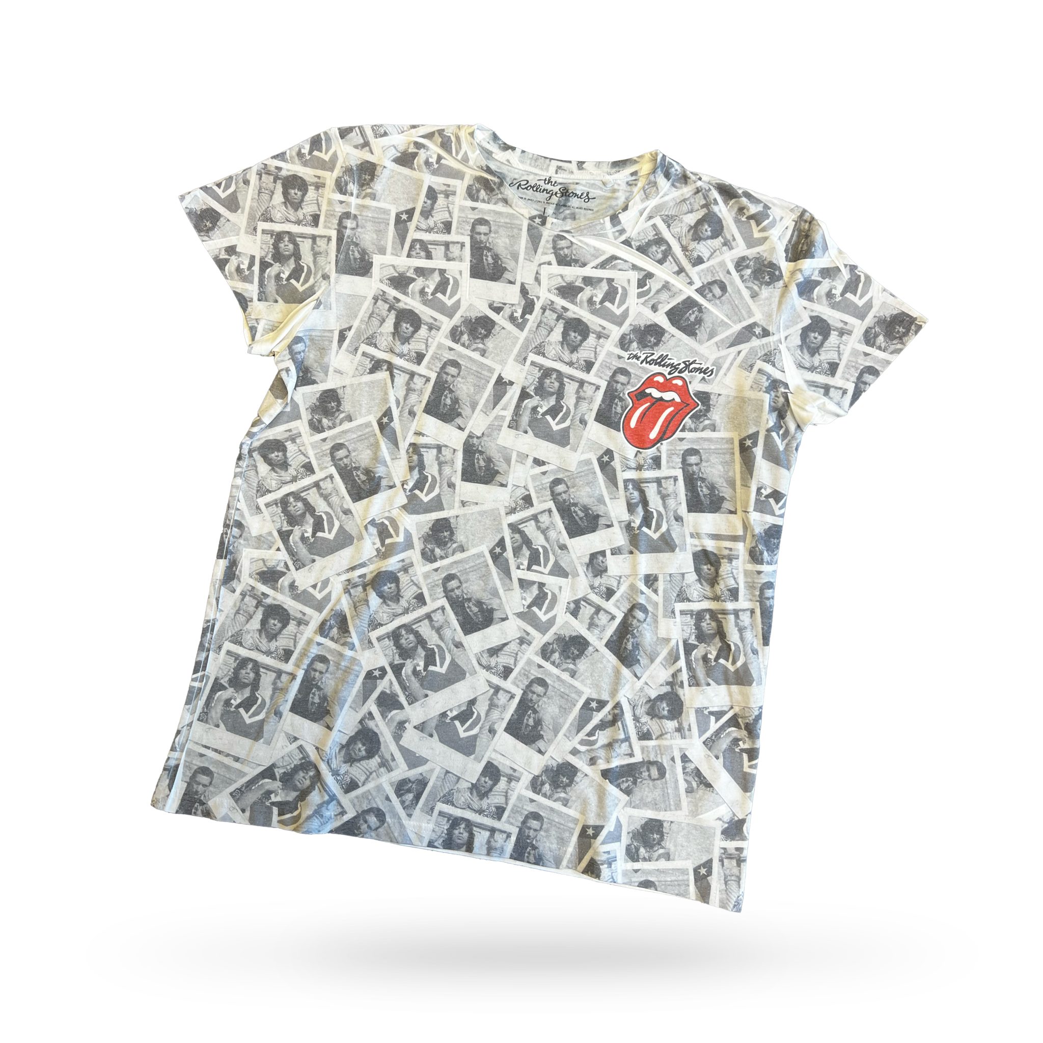 Rolling-Stones-polaroid-front-2048x2048 T-SHIRT (THE ROLLING STONES) TWEEDEHANDS (ZIE PRODUCTBESCHRIJVING) - Afbeelding 1