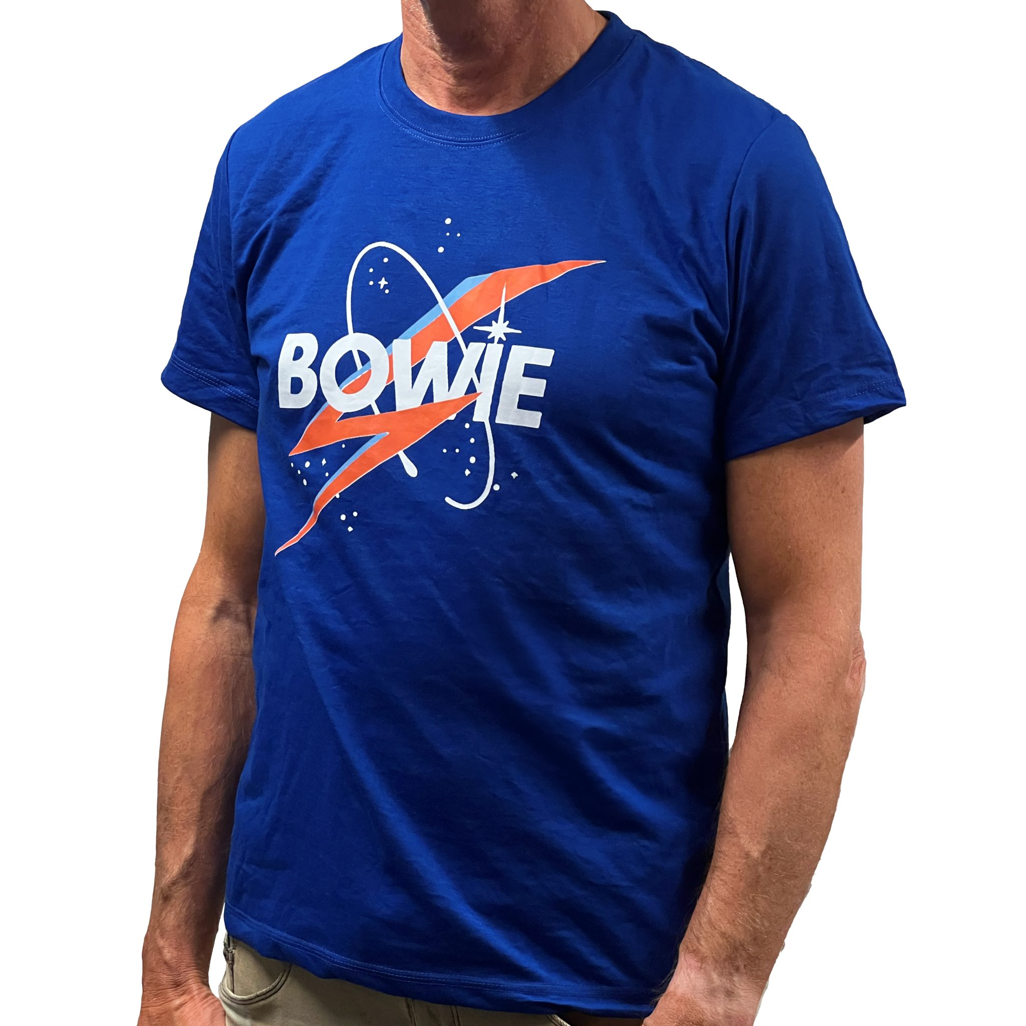 ShirtDavid-Bowie-2048x2048 T-SHIRT (DAVID BOWIE) BLAUW - Afbeelding 1