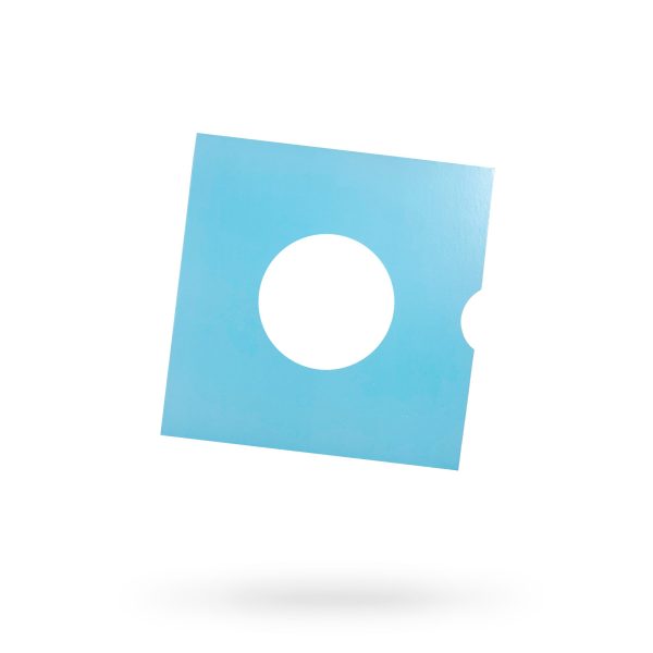 DELUXE SINGLE (7") BUITENHOES, KARTON MET VENSTER (LICHTBLAUW)