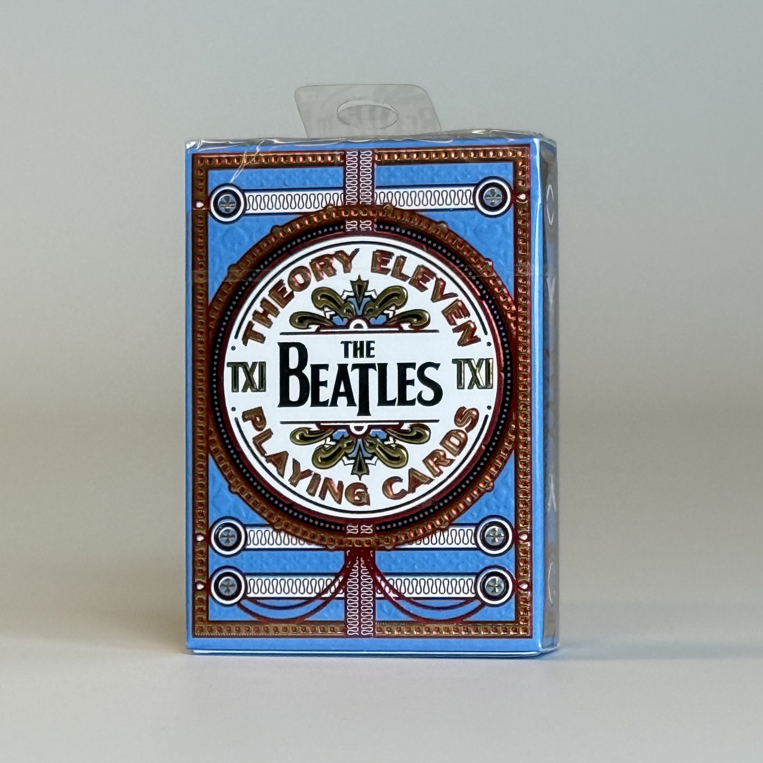 FullSizeRender (13) SPEELKAARTEN (THE BEATLES) BLAUW - Afbeelding 1