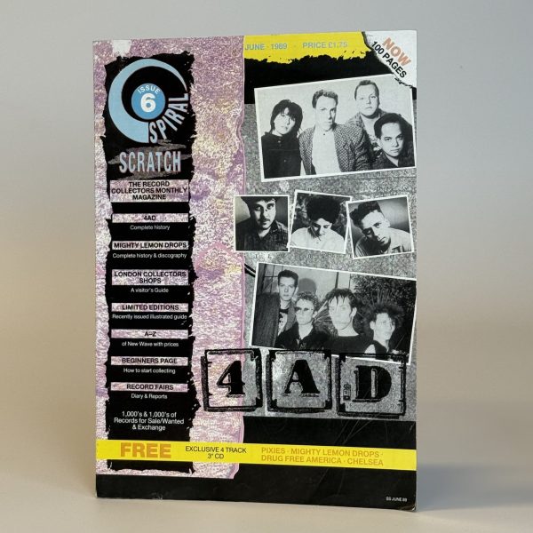 SPIRAL SCRATCH ISSUE 6 JUNI 1989 – 4AD & PIXIES SPECIAL (ZONDER CD)
