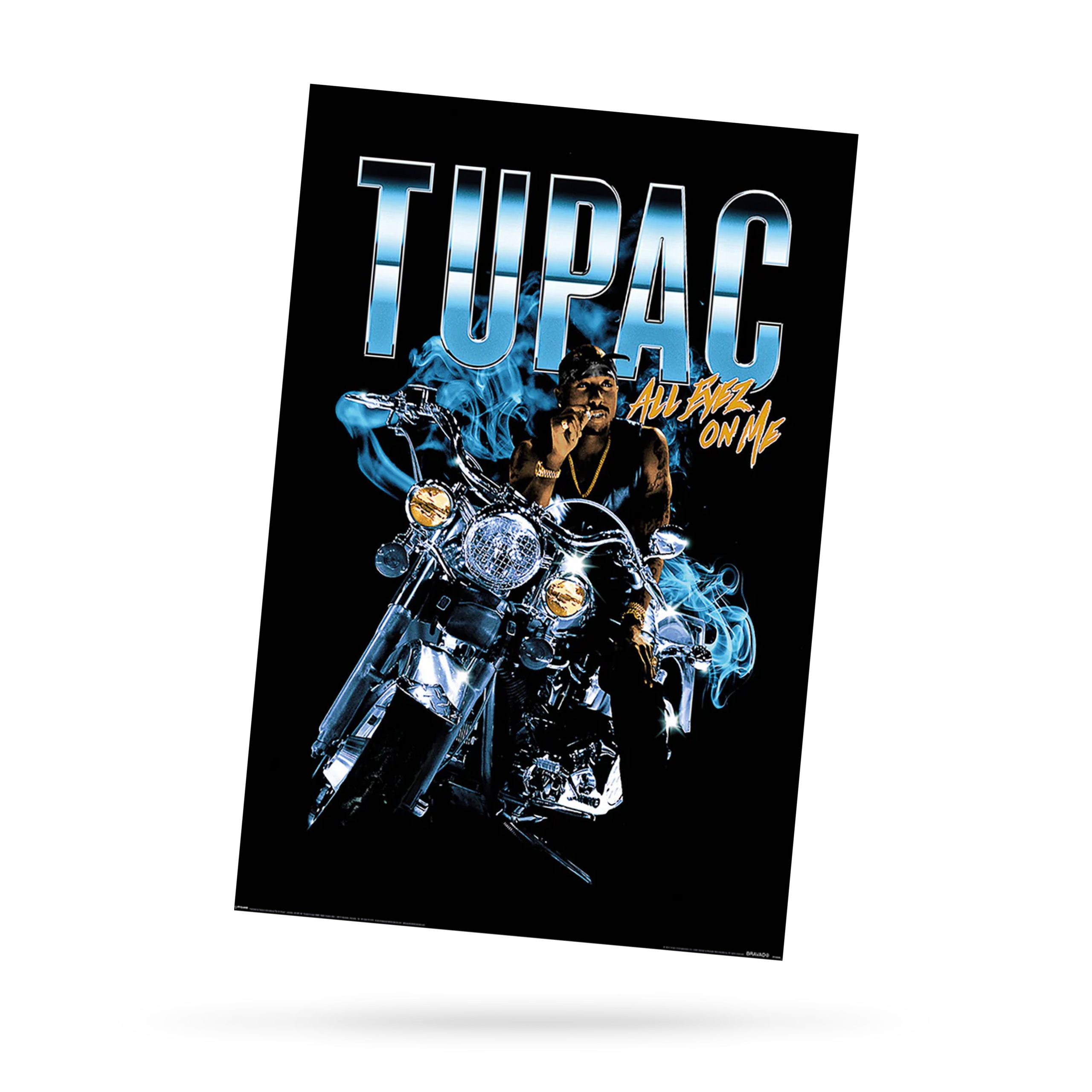 P7 TUPAC - ALL EYES MOTORCYCLE (POSTER) - Afbeelding 1