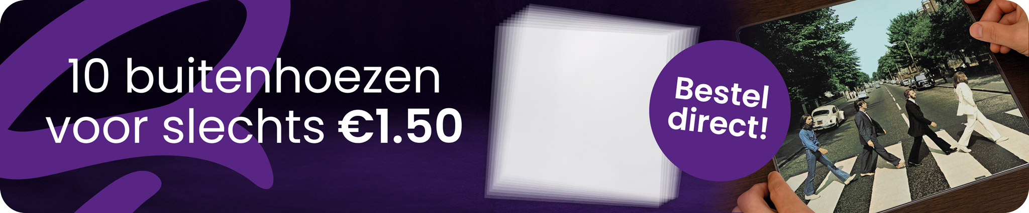 Plastic LP buitenhoezen mobiel