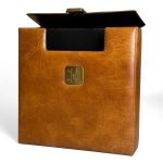 VINTAGE BRUINE LP-KOFFER, JAREN ’70 (TWEEDEHANDS) - Afbeelding 2