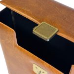 VINTAGE BRUINE LP-KOFFER, JAREN ’70 (TWEEDEHANDS) - Afbeelding 7